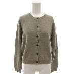 ユニクロ UNIQLO C 24AW カシミヤクルーネックショートカーディガン ニット S グレージュ 251-472095 /FF レディース