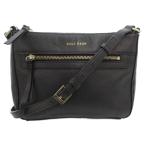  Cole Haan COLE HAAN небольшая сумочка сумка на плечо наклонный .. Logo кожа чёрный черный /GV женский 