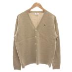  Lacoste LACOSTE кардиган вязаный длинный рукав Logo нашивка шерсть Camel .4 бежевый /GV мужской 