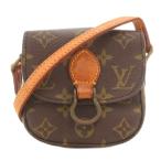 ルイヴィトン LOUIS VUITTON モノグラム ミニサンクルー ショルダーバッグ ポシェット 斜め掛け クロスボディ フラップ PVC M51244