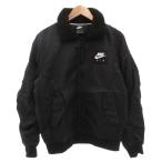 ショッピングair ナイキ NIKE AIR シーズナル ボマージャケット フライトジャケット ブルゾン ロゴ L 黒 ブラック 930450-010 /FF メンズ