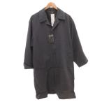 未使用品 ユニクロ UNIQLO U タグ付き 25SS オーバーサイズステンカラーコート ロング XS グレー /FF メンズ