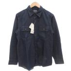 未使用品 ユニクロ UNIQLO JWANDERSON コラボ タグ付き 25SS デニムシャツ 長袖 レギュラーシルエット S ダークインディゴブルー