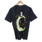 未使用品 ドルチェ&ガッバーナ ドルガバ DOLCE&GABBANA タグ付き Moon Musical T-Shirt Tシャツ カットソー 半袖 44 プリント ネイビー /FF