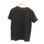 プラダ PRADA 2015年製 Tシャツ 半袖 ロゴ刺繍 L ブラック ☆AA★ /UO メンズ