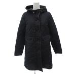  Macintosh firosofi-MACKINTOSH PHILOSOPHY стеганое пальто с хлопком капот колено длина 36 темно-синий темно-синий /FF женский 