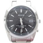  Citizen CITIZEN Regno REGNO наручные часы часы радиоволны солнечный H415-T017274 циферблат черный серебряный цвет /GV мужской женский 