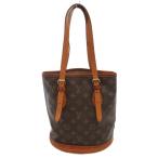 ルイヴィトン LOUIS VUITTON ジャンク品 ヴィンテージ モノグラム キャンバス バケットPM トートバッグ USA製 茶 ブラウン M42238 /UO