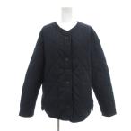ユニクロ UNIQLO 26SS パフテックノーカラージャケット 中綿 L ダークネイビー /UO レディース