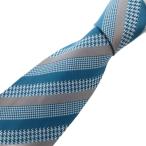  не использовался товар Durban DURBAN с биркой галстук постоянный Thai reji men taru полоса шелк шелк синий голубой /FF мужской 