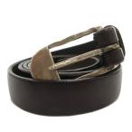  Ralph Lauren RALPH LAUREN narrow ремень кожа USA производства пряжка чай Brown /FF мужской 