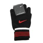  не использовался товар Nike NIKE с биркой перчатки вязаный перчатка Logo предотвращение скольжения чёрный черный /FF мужской женский 