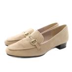  Ginza Kanematsu GINZA Kanematsu AQUA BELL SLENDER bit Loafer квадратное tu замша 23.5cm серый juBW2217