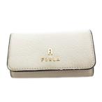  Furla FURLA черепаха задний чехол для ключей 4 полосный Logo кожа белый /FF женский 