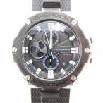 カシオジーショック CASIO G-SHOCK Gスチール 腕時計 タフソーラー クロノグラフ ラバーバンド 黒 ブラック GST-B100XA-1AJF /UO