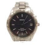 セイコー SEIKO ドルチェ 腕時計 ウォッチ ソーラー 電波 文字盤ブラック 3針 シルバーカラー SADZ003 7B22-0AE0 /FF メンズ