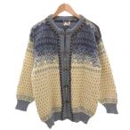 DALE OF NORWAY ヴィンテージ カーディガン カウチンニット ノルディック M ブルー ホワイト /FF メンズ