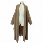 MUSE de Deuxieme Classe スムースニットガウンコート コーディガン 長袖 ロング トッパー ウール グレージュ 19020500422130