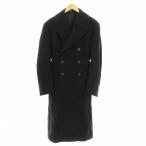 エンポリオアルマーニ EMPORIO ARMANI チェスターコート D1L8200 ダブル ロング コート 48 黒 ブラック