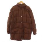  I gna-AIGNER пуховик длинный капот Zip выше с мехом 48 чай Brown /BM мужской 