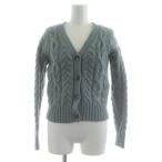 ローレンラルフローレン ケーブルニットカーディガン 長袖 Vネック ウール カシミヤ混 XS 水色 0200012627 /KU レディース