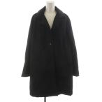 duklaseDoCLASSE пальто длинный длина S чёрный черный одноцветный длинный рукав с хлопком внешний /AN80 женский 