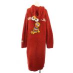 ジェラートピケ セサミストリート エルモ ルームウェア 部屋着 ワンピース ロング 長袖 フリース ONE 赤 SSMWNO235401 /TK レディース