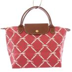 ロンシャン LONGCHAMP ANA限定 ル プリアージュ ハンドバッグ トートバッグ 総柄 赤 白 L1621471CTP16 /TK レディース