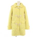 クレージュ courreges ダッフルコート キルティングコート 中綿 内ボア アウター 38 黄色 /TK レディース