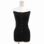  Iena IENA 24SS ребра бюстье tube top bare top шелк . чёрный черный 24080900341010 /GV женский 