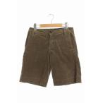  L planet ELLE PLANETE брюки половина Short вельвет 34 чай /ES женский 