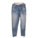 ザラ ZARA デニムパンツ ダメージジーンズ テーパード S インディゴブルー /YJ ■GY06 レディース