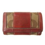  Coach COACH чехол для ключей Brown signature type вдавлено . Logo складной /TQ #GY06 женский 