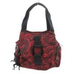 ショッピングkipling キプリング KIPLING ハンドバッグ ショルダーバッグ 2WAY チャーム付き 総柄 赤 レッド 黒 ブラック /YJ ■GY06 レディース