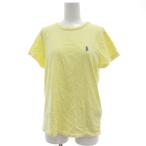 ポロ ラルフローレン POLO RALPH LAUREN Tシャツ カットソー M 半袖 ロゴ 刺繍 黄 イエロー /AE ■GY06 レディース