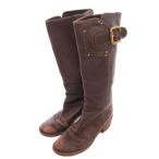 ショッピングchloe クロエ CHLOE ロングブーツ パディントン レザー 38 茶 ブラウン /YJ ■GY06 レディース