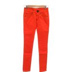 リー LEE 美品 Lady Lee Riders カラースキニーパンツ 23 オレンジ /YJ ■GY12 レディース