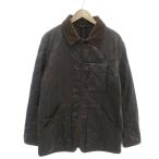  Edwin EDWIN стеганная куртка вельвет переключатель кнопка-застежка XL чай Brown /YJ #GY12 мужской 