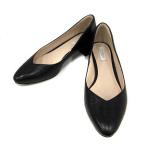 【中古】コールハーン COLE HAAN パンプス レザー ローヒール チャンキーヒール 5B 黒 W09662 /YI4 レディース 【ベクトル 古着】