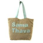【中古】サマンサタバサ Samantha Thavasa トートバッグ ショルダーバッグ ロゴワッペン キャンバス ベージュ /YO16 レディース 【ベクトル 古着】