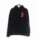 【中古】シュプリーム SUPREME 19AW S Logo Hooded Sweatshirt パーカー プルオーバー フード ロゴ XL 黒 ブラック /DF ■OS メンズ 【ベクトル 古着】