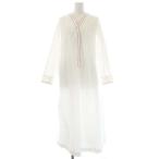 ショッピングロンハーマン ロンハーマン Ron Herman × テン TEN 22SS Embroidery Kaftan Dress ドレス ワンピース ロング 長袖 花柄テープ Vネック リネン混 XS