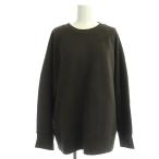  Florent FLORENT crew neck pull over sweat cut and sewn long sleeve cotton .00 dark brown /NR #OS lady's 