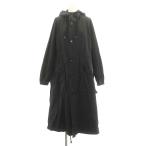 ショッピングモッズコート ロンハーマン Ron Herman 22SS Washer Mods Coat コート モッズコート ロング ジップアップ S 黒 ブラック /HK ■OS レディース