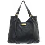 ショッピングJACOBS マークバイマークジェイコブス MARC by MARC JACOBS レザー トートバッグ ハンドバッグ レザー ロゴ 黒 ブラック /SR24 レディース