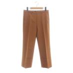 ショッピングmoncler モンクレール MONCLER PANTALONE クロップドパンツ センタープレス ストレート ステッチ 国内正規 38 茶色 ブラウン /ES ■OS レディース