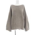 ショッピングセーター アパルトモン ドゥーズィエムクラス CTN FLARE S/L KNIT ニット セーター 長袖 フレアスリーブ グレージュ /DF ■OS レディース