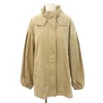 ザラ ZARA ジップ フード ジャケット マウンテンパーカー S ベージュ /DF ■OS レディース
