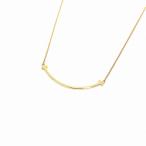 ショッピングau ティファニー TIFFANY & CO. Tスマイル ペンダント(スモール) ネックレス Au750 K18 イエローゴールド /KH ■OH レディース