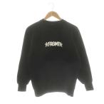 フラグメントデザイン × エリックヘイズ EricHaze ロゴプルオーバースウェットトップス カットソー 長袖 M 黒 ブラック 白 ホワイト /DO